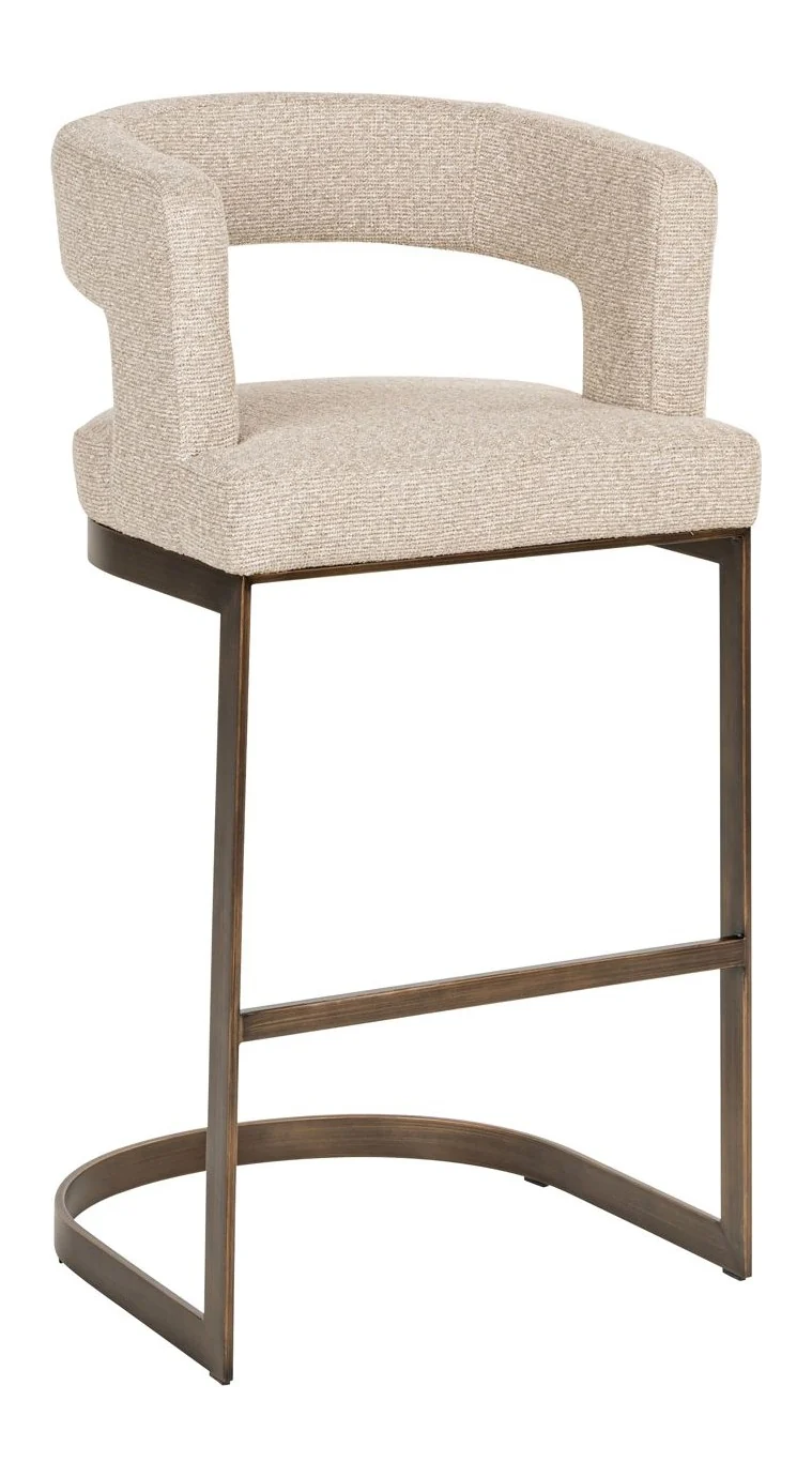 Barhocker Ellis biscotti – Richmond Thekenhocker mit Polsterbezug