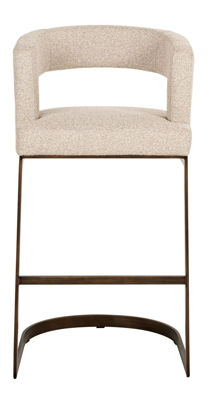 Barhocker Ellis biscotti – Richmond Thekenhocker mit Polsterbezug