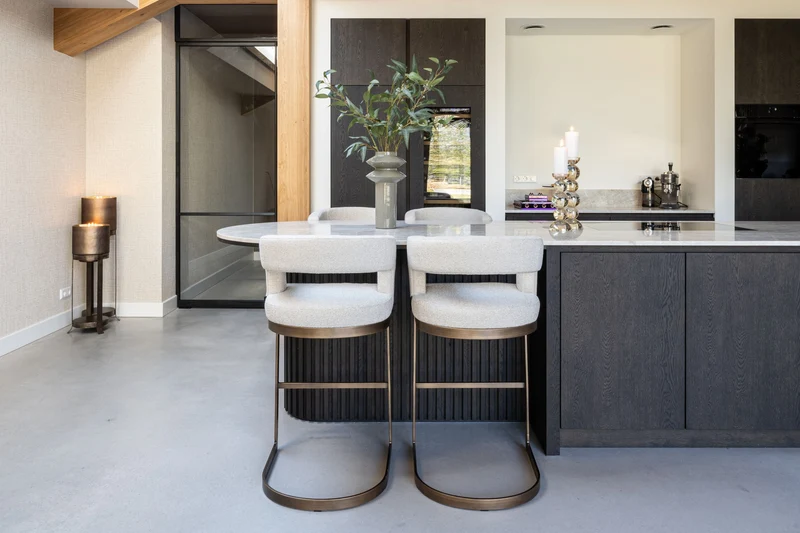 Barhocker Ellis biscotti – Richmond Thekenhocker mit Polsterbezug
