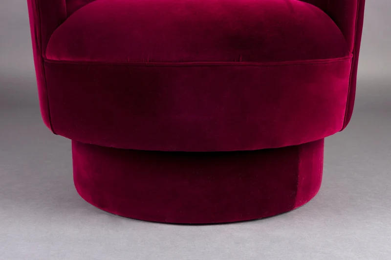 Loungesessel Dorothy in Rot mit drehbarem Sitz von Dutchbone