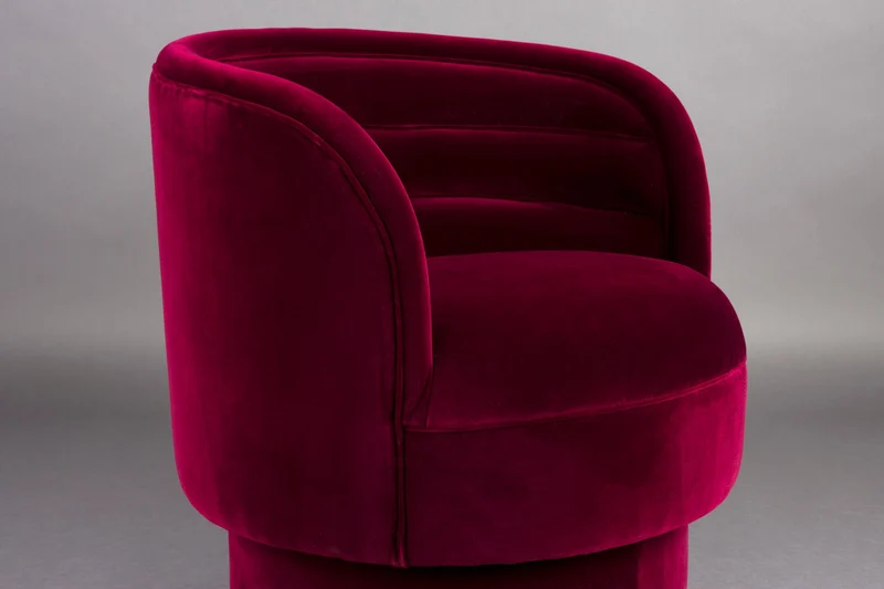 Loungesessel Dorothy in Rot mit drehbarem Sitz von Dutchbone