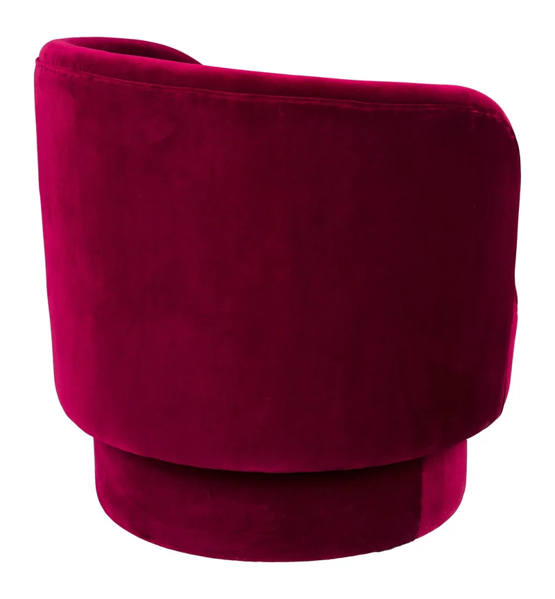 Loungesessel Dorothy in Rot mit drehbarem Sitz von Dutchbone