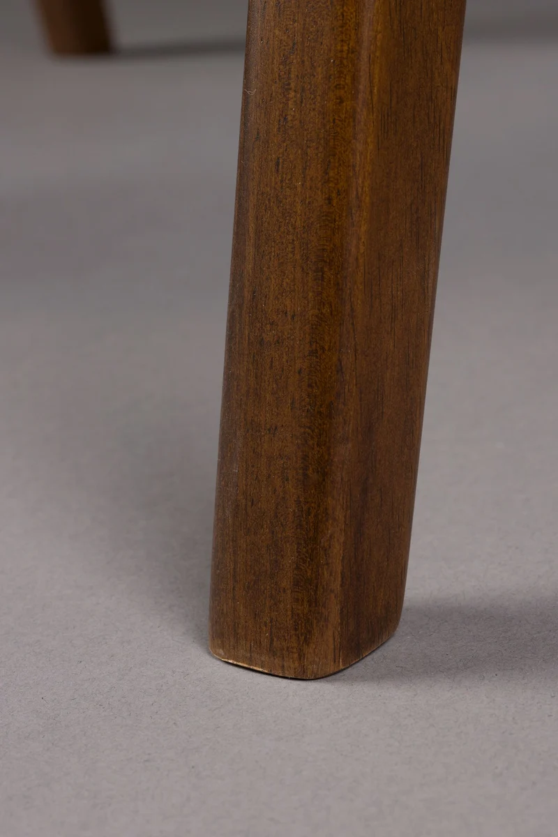 Sessel Adamello Green im 2er-Set, Stoffbezug mit Gummibaumholz