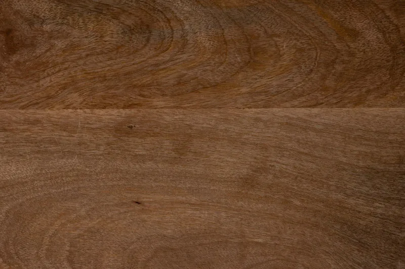 Couchtisch Cath aus Mangoholz mit Walnuss-Finish, rund, Dutchbone