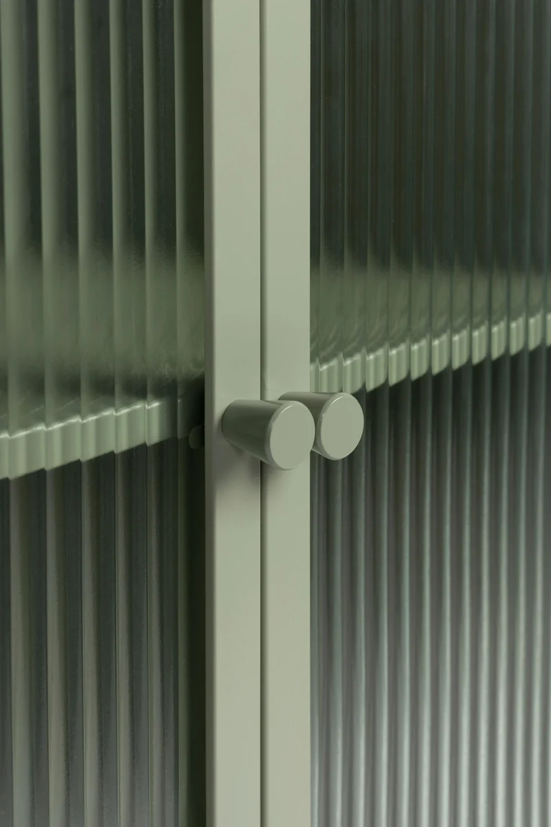 Schrank Herbe Large aus MDF in Grün fürs Wohnzimmer, 105 cm hoch