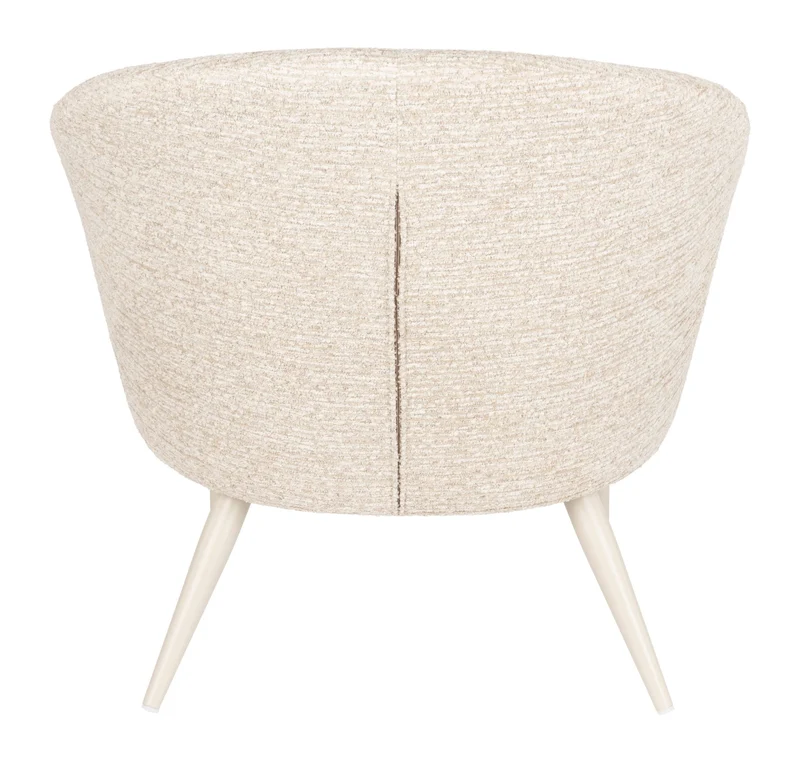 Loungesessel Georgia Beige mit Metallgestell im Boho-Chic-Design