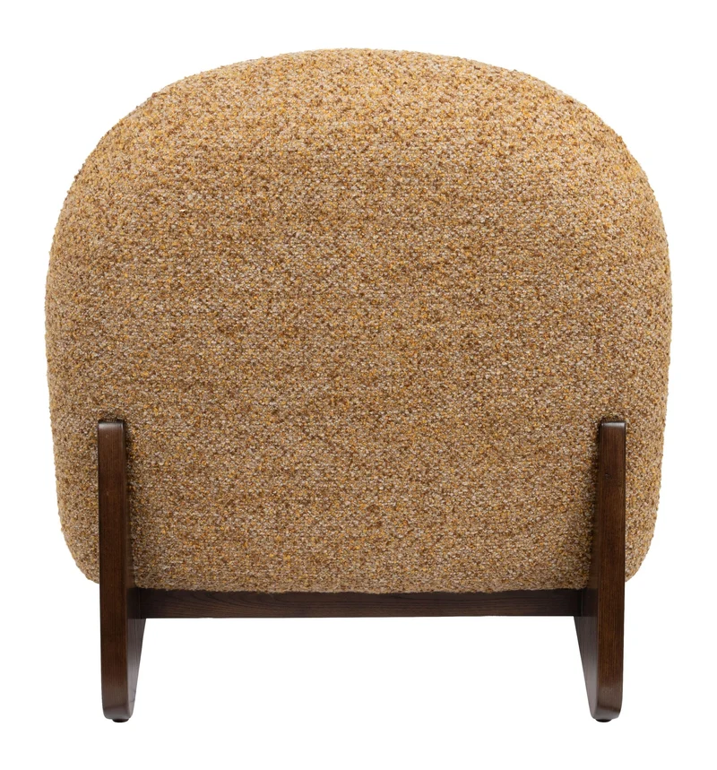 Loungesessel Loom in Braun mit Eschenholz-Gestell, Boho-Stil Dutchbone