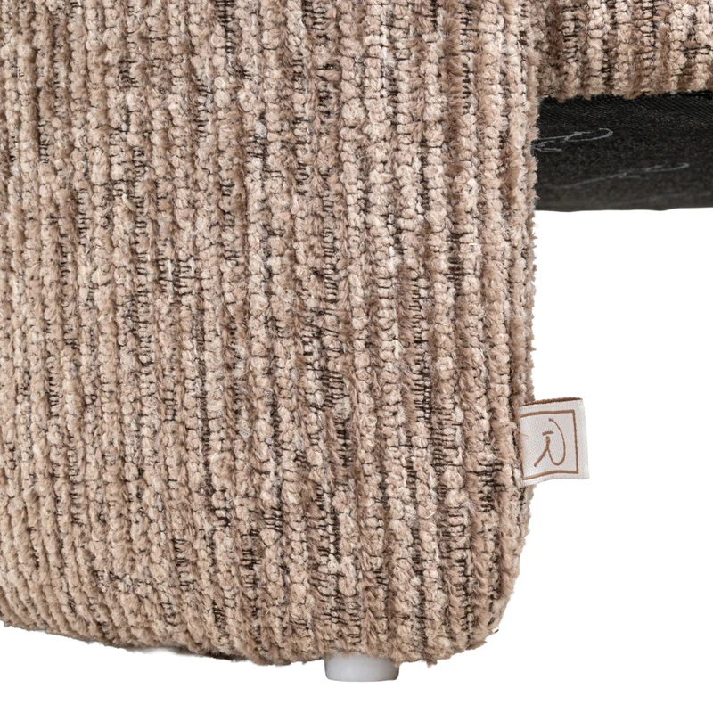 Hocker & Fußbank Cupid mocca linear mit Stauraum – Richmond