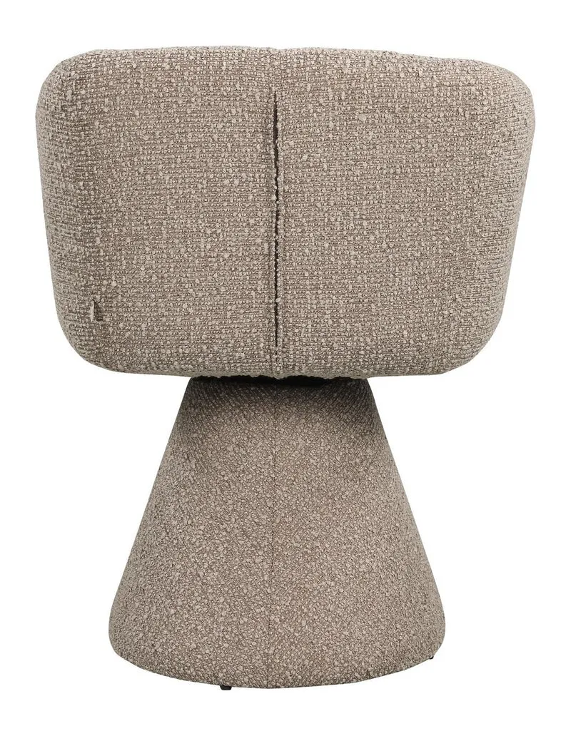 Esszimmerstuhl Madeline Mocca mit Drehfunktion – Richmond Chunky-Bezug