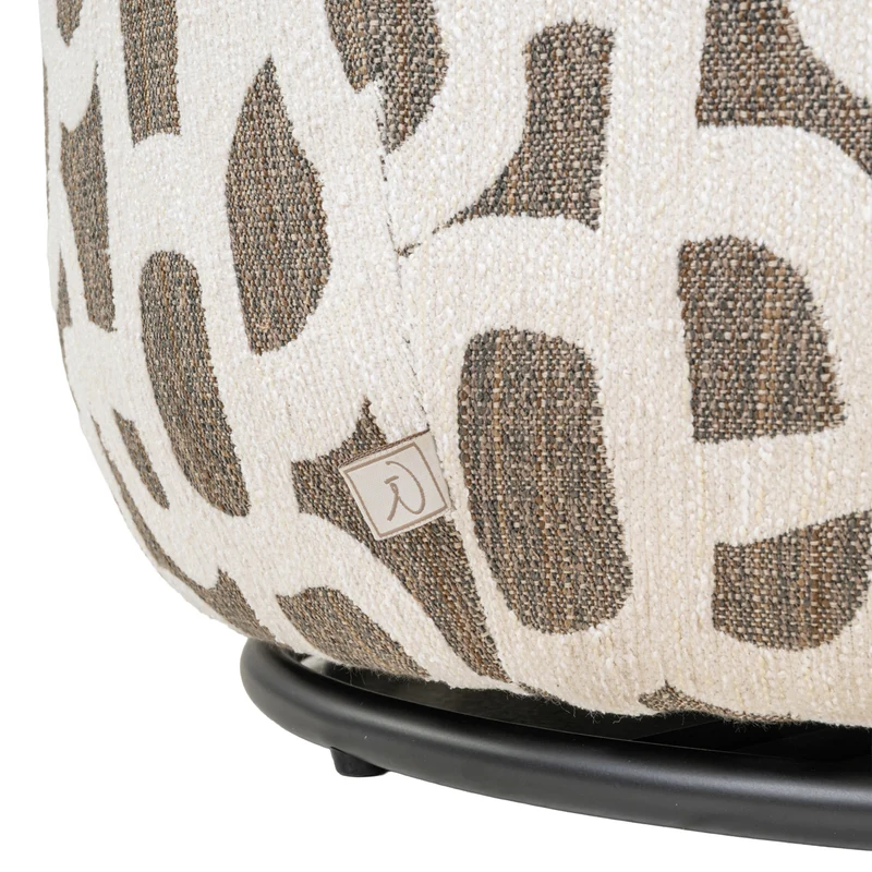 Lounge Stuhl Kaya weave brown – Richmond Sessel, Eisengestell