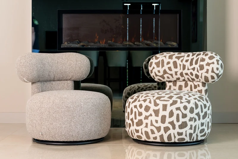 Lounge Stuhl Kaya weave brown – Richmond Sessel, Eisengestell