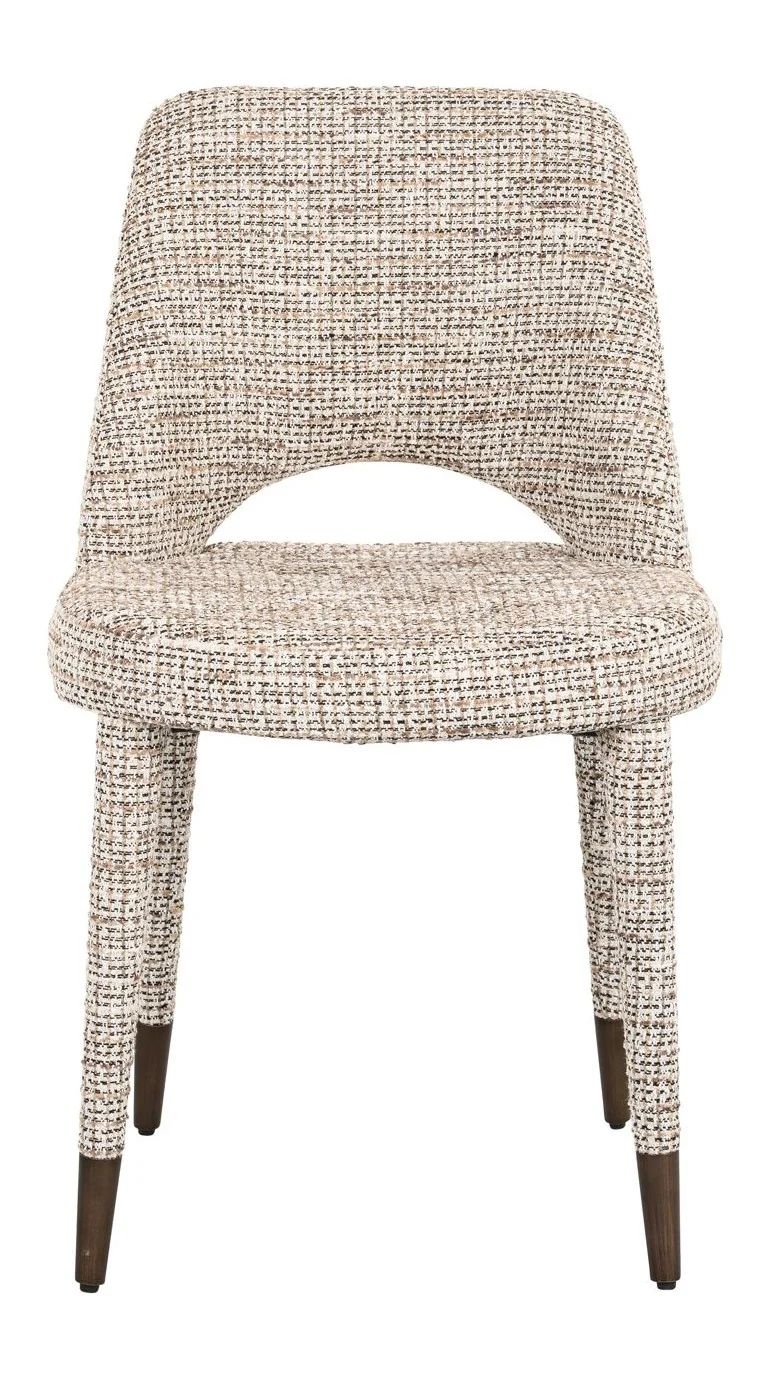 Esszimmerstuhl Cecilia im 2er-Set, trendy nature, Chenille-Bezug