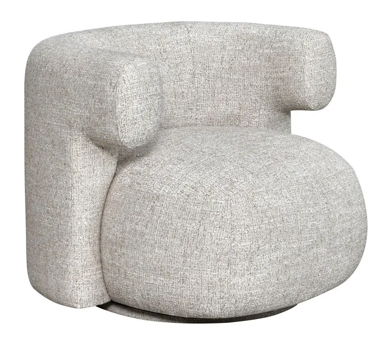 Lounge Stuhl Talley Cream Tweed mit Drehfunktion – Richmond