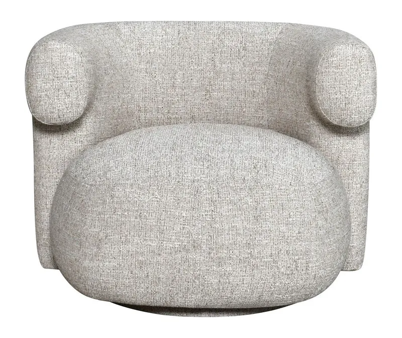 Lounge Stuhl Talley Cream Tweed mit Drehfunktion – Richmond