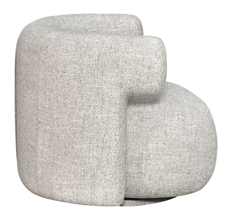 Lounge Stuhl Talley Cream Tweed mit Drehfunktion – Richmond