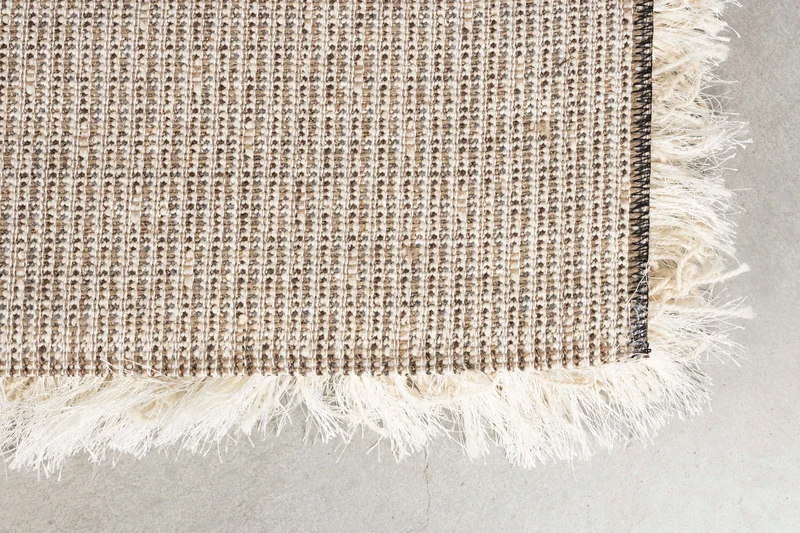 Teppich Curly 200x290 cm, Beige aus 100% Wolle im Berber-Stil
