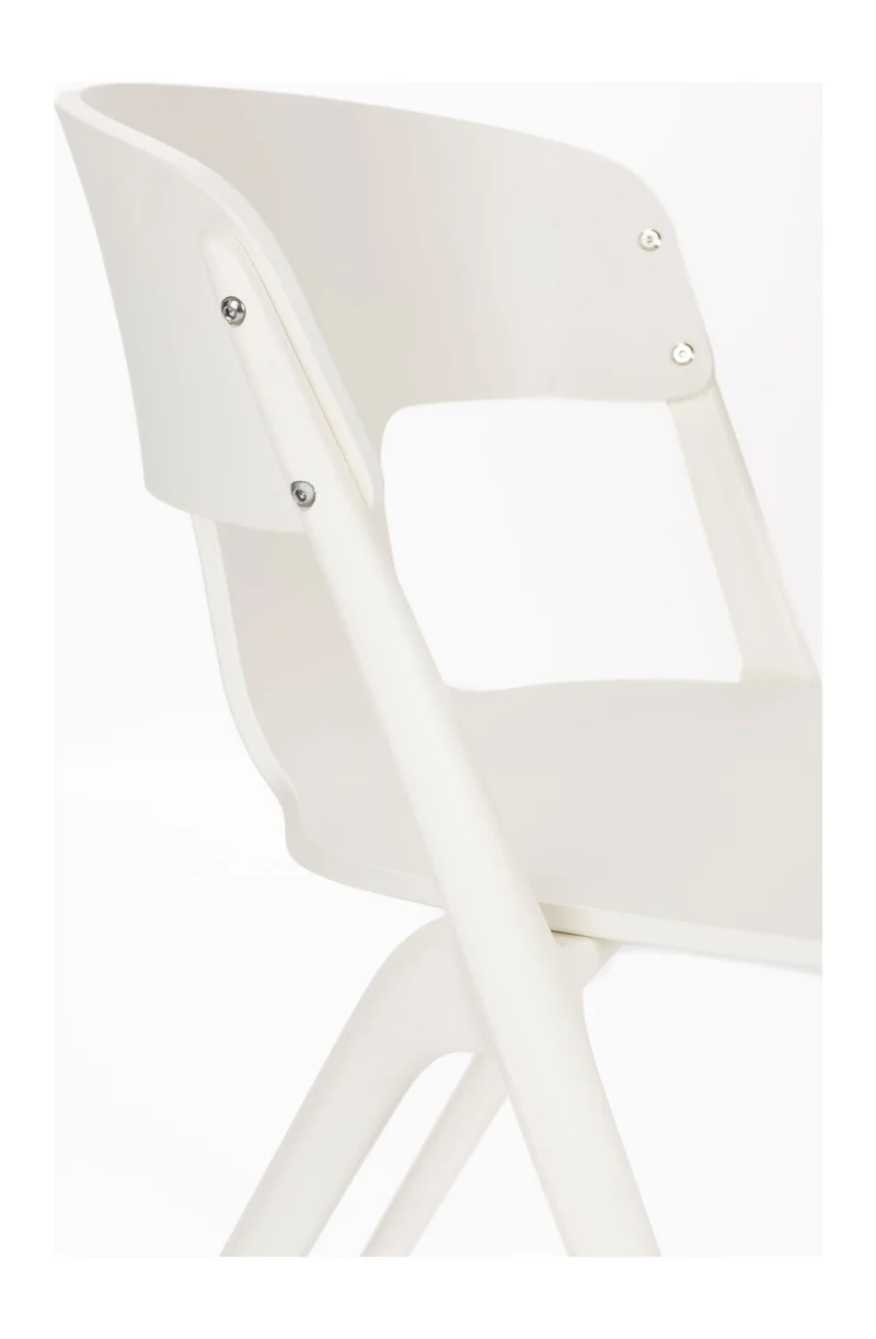 Gartenstuhl Horizon 4er-Set, Off-White aus Polypropylen von Zuiver