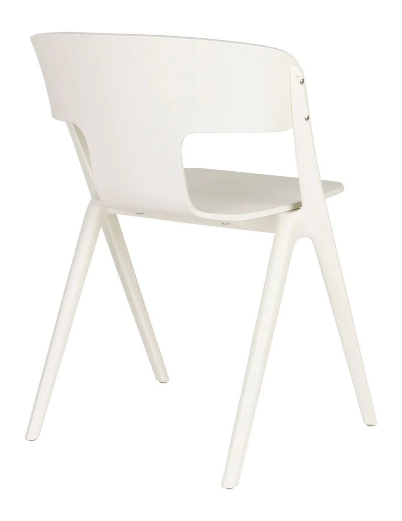 Gartenstuhl Horizon 4er-Set, Off-White aus Polypropylen von Zuiver