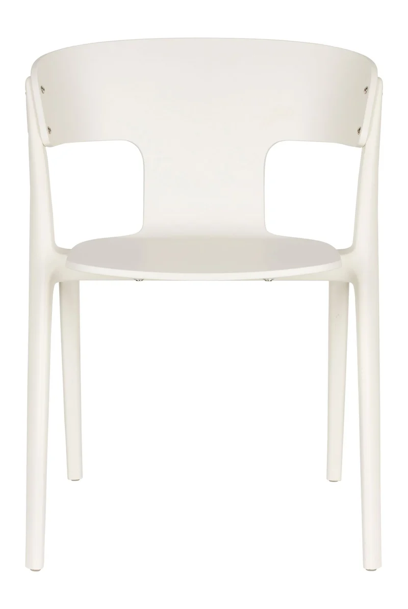 Gartenstuhl Horizon 4er-Set, Off-White aus Polypropylen von Zuiver