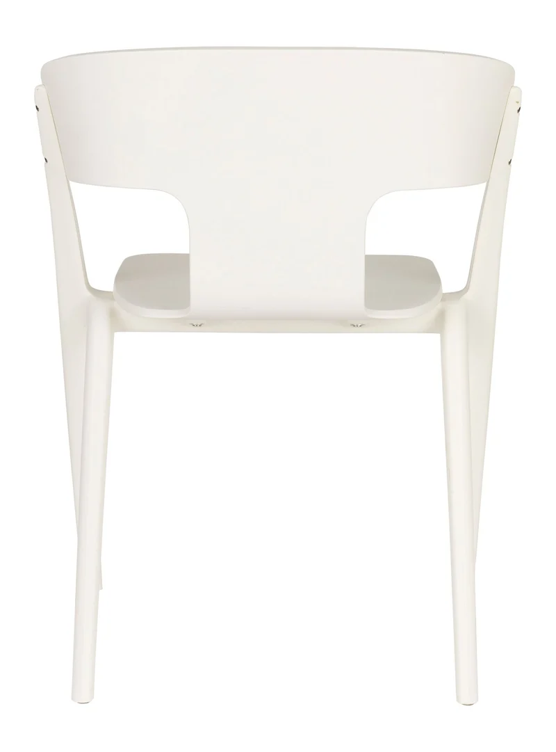 Gartenstuhl Horizon 4er-Set, Off-White aus Polypropylen von Zuiver