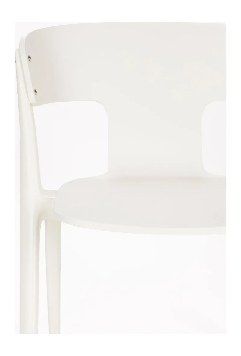 Gartenstuhl Horizon 4er-Set, Off-White aus Polypropylen von Zuiver