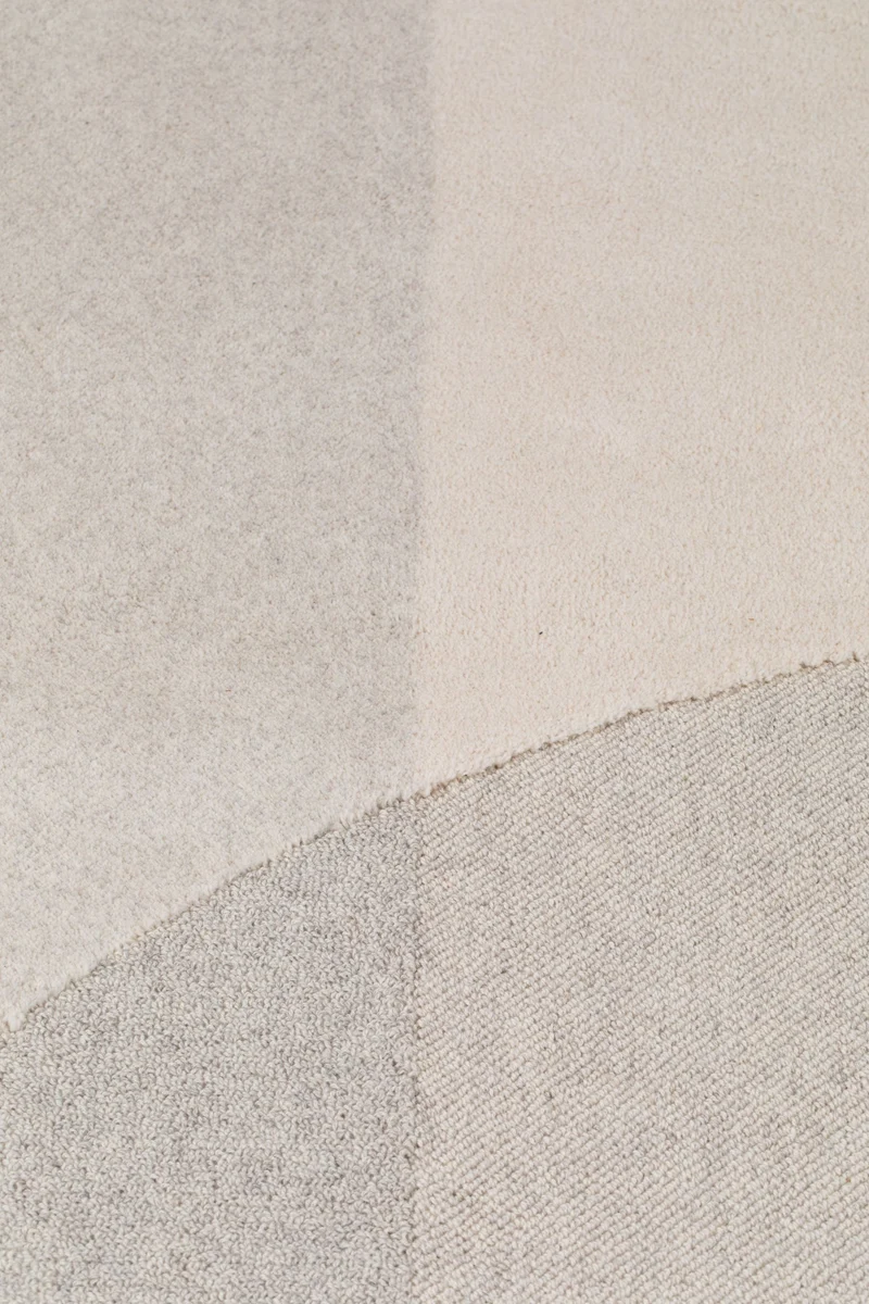 Teppich Dream 160x230 cm in Natural/Grey aus Wolle für Ihr Wohnzimmer