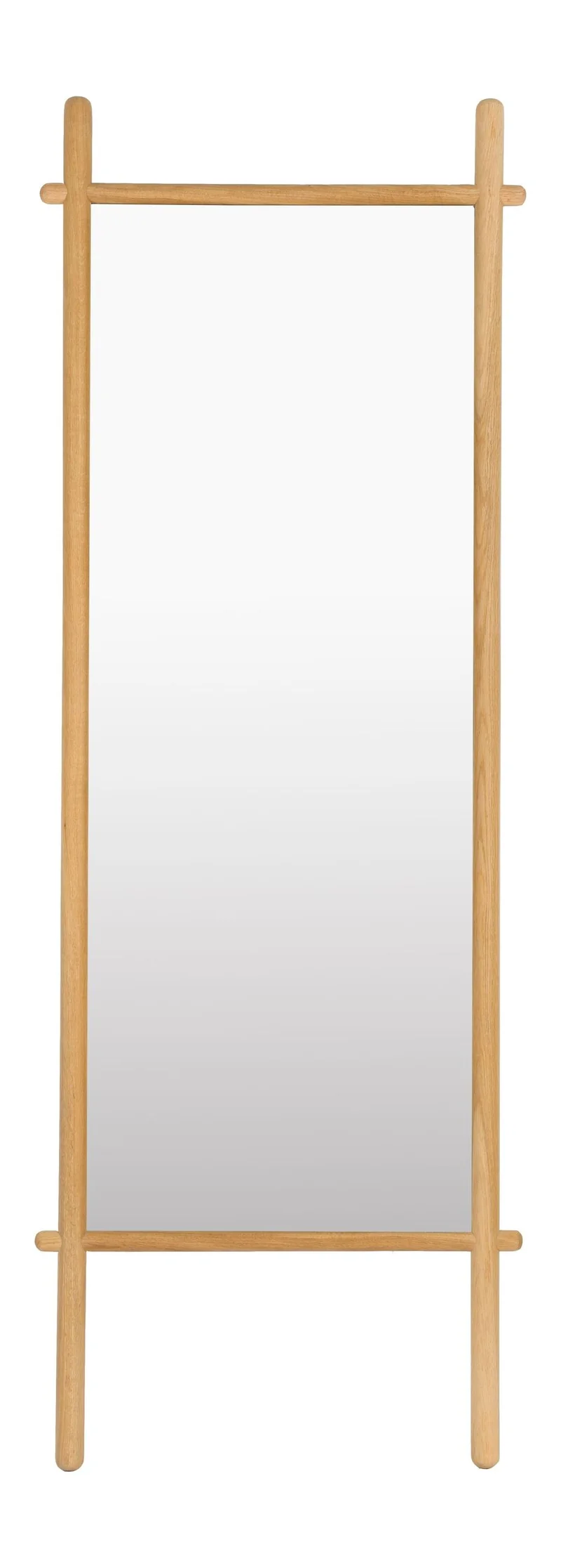 Standspiegel Solene aus Eichenholz in Natur, 58 x 160 cm für den Flur