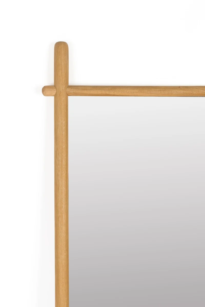Standspiegel Solene aus Eichenholz in Natur, 58 x 160 cm für den Flur