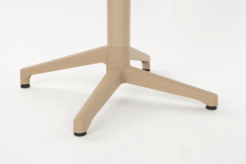 Bistrotisch George klappbar in Beige mit Metallbein für den Garten