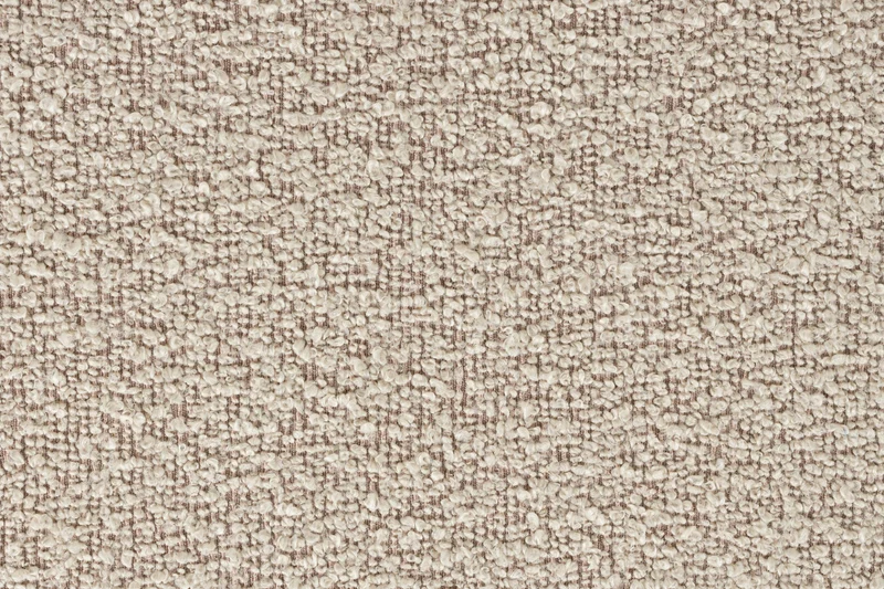 Hocker Noxx Beige mit Teddy-Stoff für Wohnzimmer und Schlafzimmer