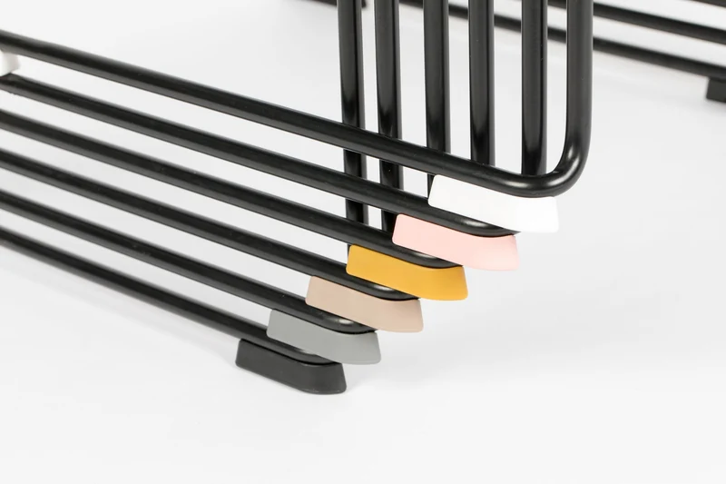 Esszimmerstuhl Stacks im 4er-Set, Stapelstuhl Schwarz aus Kunststoff