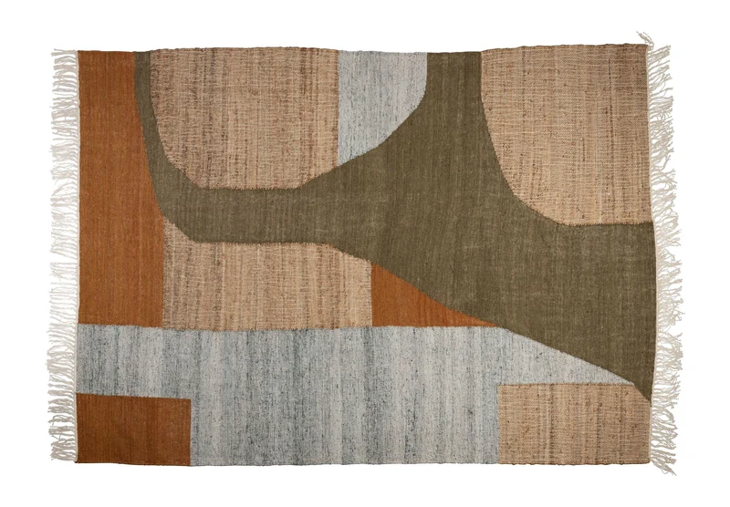 Teppich Pavilion 160x230 cm in Natural Green Brown von Dutchbone