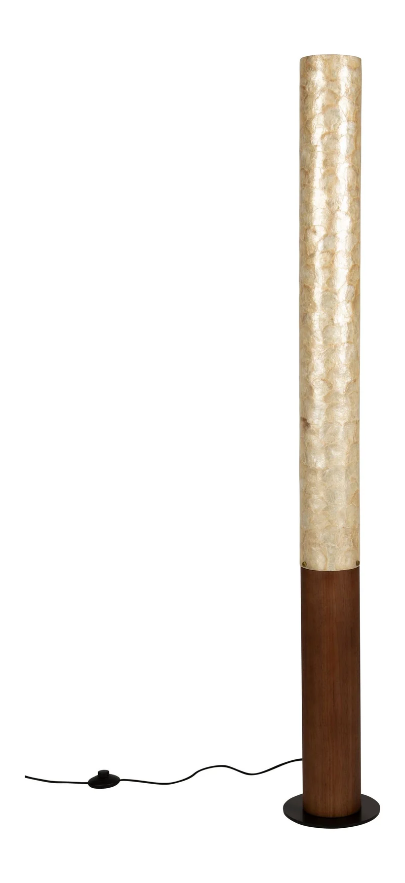 Stehlampe Beam mit Eichenholz-Fuß und Acryl-Schirm von Dutchbone