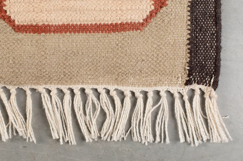Teppich Haydon 200x300 cm Dutchbone in Grau mit Hochflor im Retro-Stil