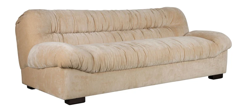 Sofa Douglas Beige 3-Sitzer mit Gummibaum-Holzfüßen von Dutchbone