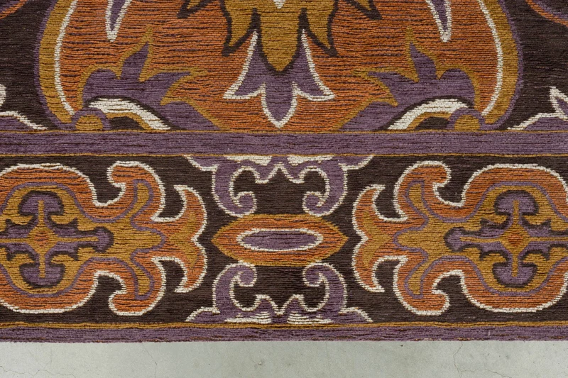 Teppich Bashmira 160x230 in Orange von Dutchbone im Retro-70er-Design