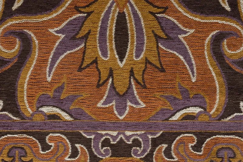 Teppich Bashmira 160x230 in Orange von Dutchbone im Retro-70er-Design