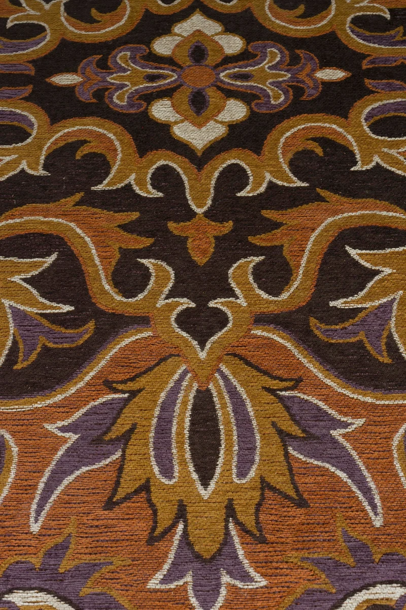 Teppich Bashmira 160x230 in Orange von Dutchbone im Retro-70er-Design