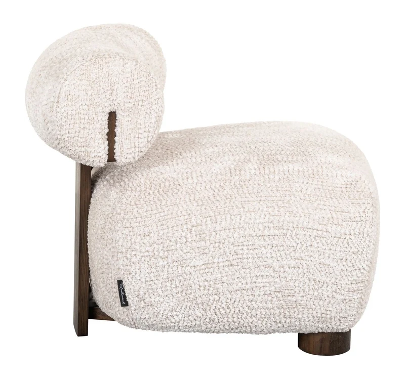 Lounge Stuhl Arabella lovely cream mit Baumwollbezug – Richmond