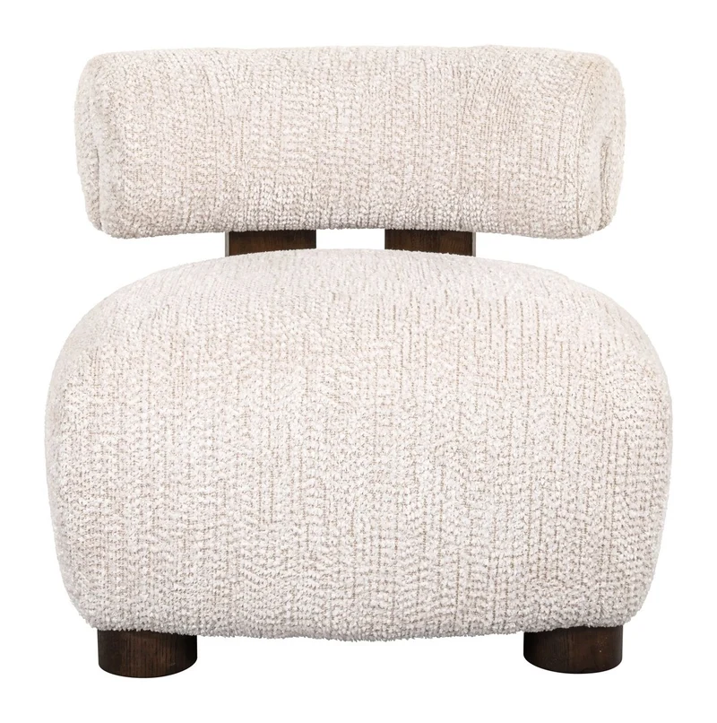 Lounge Stuhl Arabella lovely cream mit Baumwollbezug – Richmond