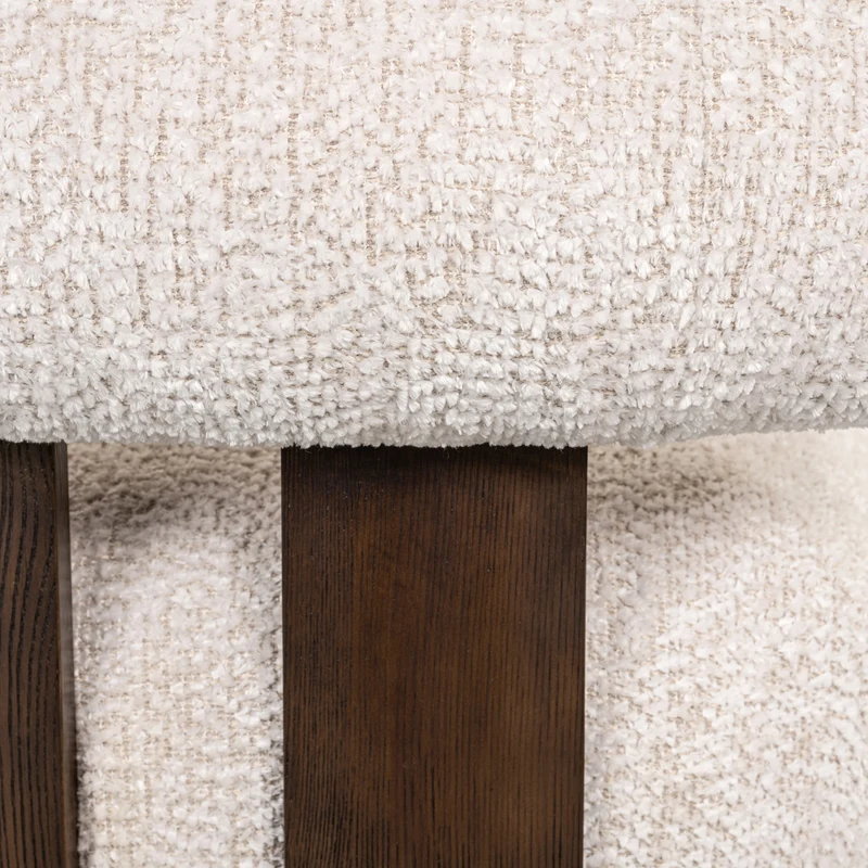 Lounge Stuhl Arabella lovely cream mit Baumwollbezug – Richmond