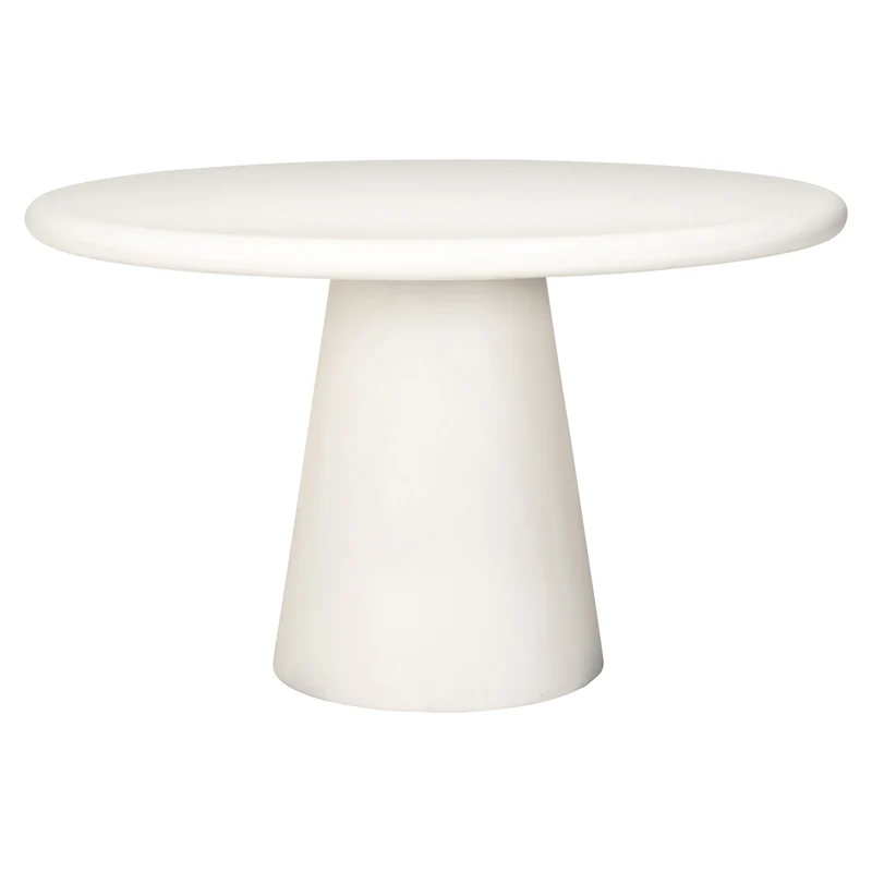 Esstisch Bloomstone Ø130 cm White – organisches Design Richmond