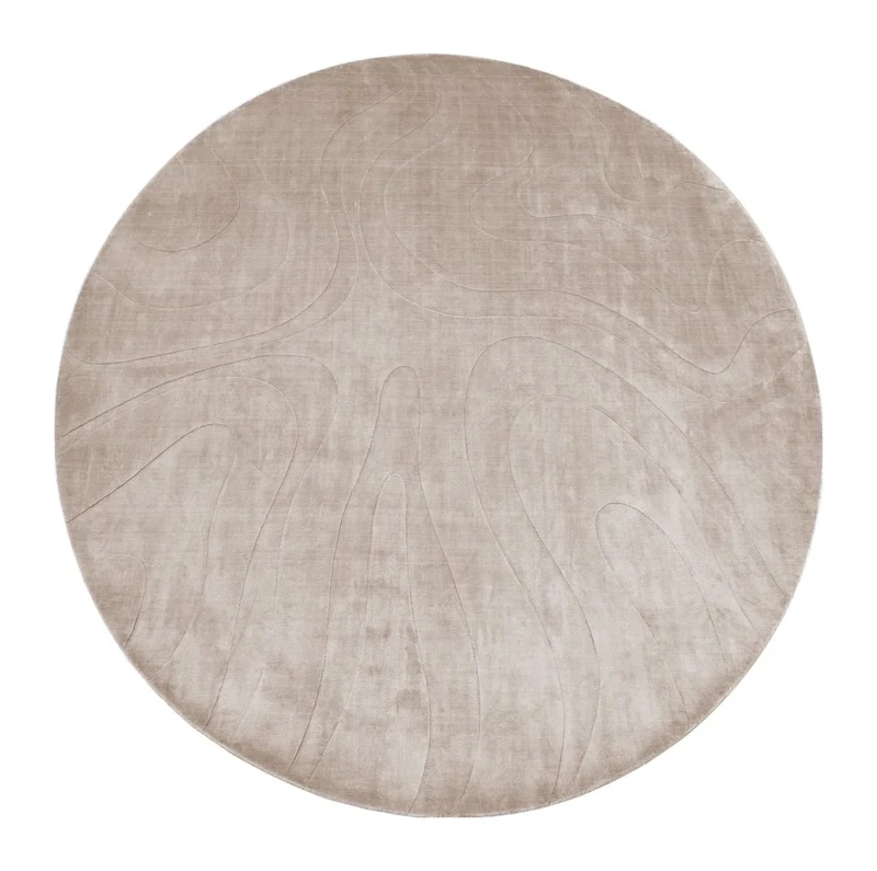 Teppich Addison natural 260x260 cm – runder Wohnzimmerteppich