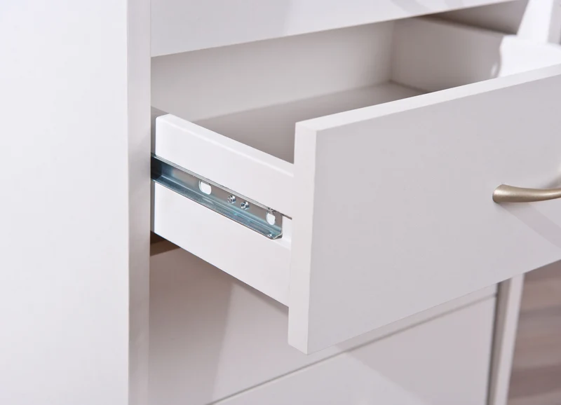 Rollcontainer PRONTI mit 4 Schubladen, Weiß, für Büro & Kinderzimmer