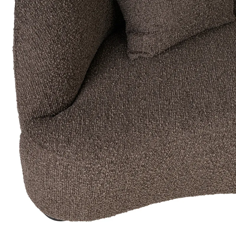 Richmond Sofa Pandora Chunky Lounge rechts, XXL-Eckcouch braun