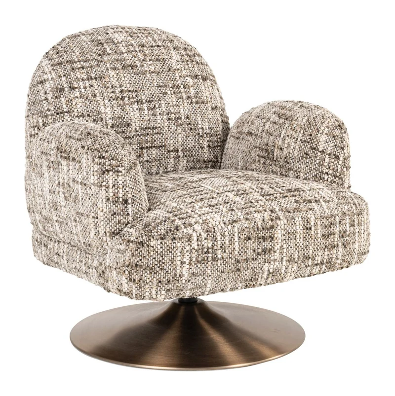 Lounge Sessel Kagney – Drehsessel in Braun von Richmond Interiors