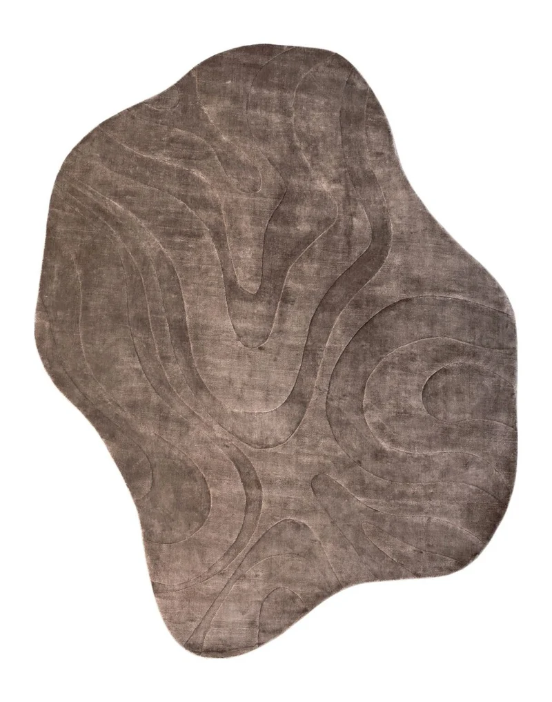 Teppich Metz beige 240x350 cm - weicher Viskose-Baumwoll-Teppich