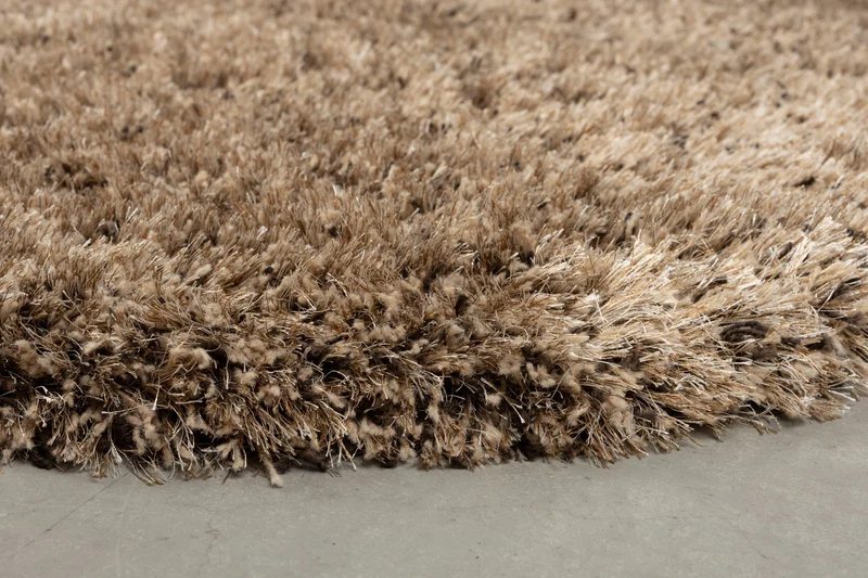 Hochflor-Teppich Tasty Zuiver 200x290 cm Braun aus 100% Wolle