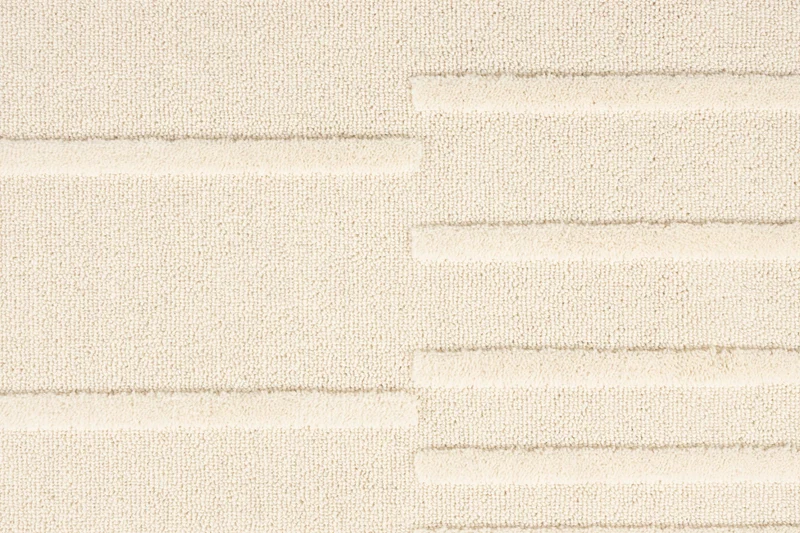 Teppich Crossing 200x300 Beige mit Zebra-Muster aus 100% Wolle