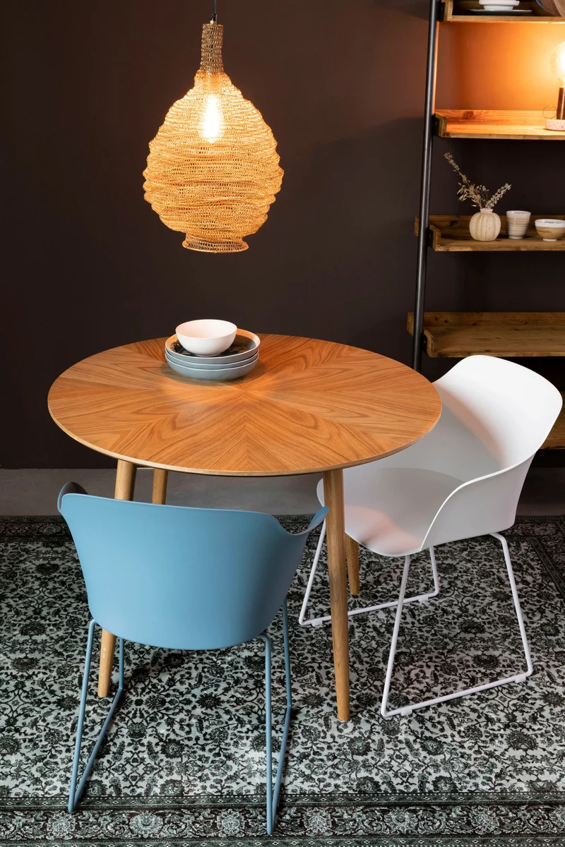 Sessel Tango im 2er-Set, Weiß mit Schalensitz und Stahlgestell